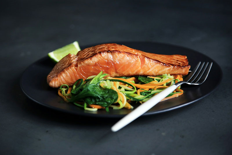 Baked Salmon with Herbs